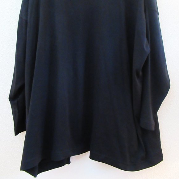 Black ESKANDAR 100% Pima Cotton Jacket, One Size, Very Good Condition - Picture 8 of 15